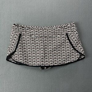 Athleta Waveline Kata Swim Skort Size Medium Brown Neutral Geometric